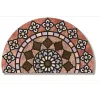 Semi-circular anti-slip foot MATS, rubber flocked printed floor MATS, door MATS for entering and leaving the house Item Picture